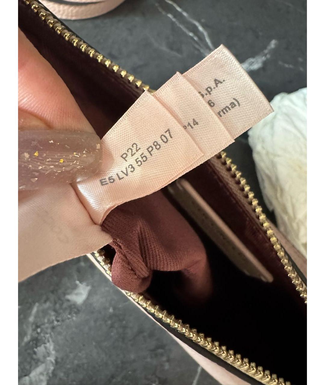 COCCINELLE Розовая кожаная сумка через плечо, фото 7