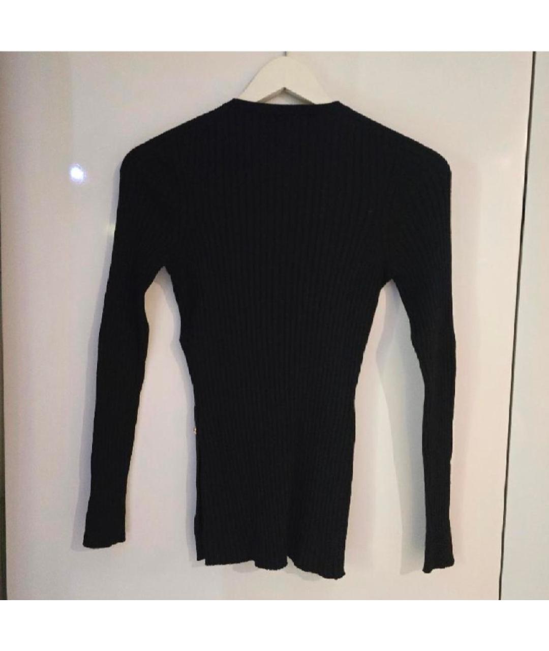 VERSACE Черный шерстяной джемпер / свитер, фото 2