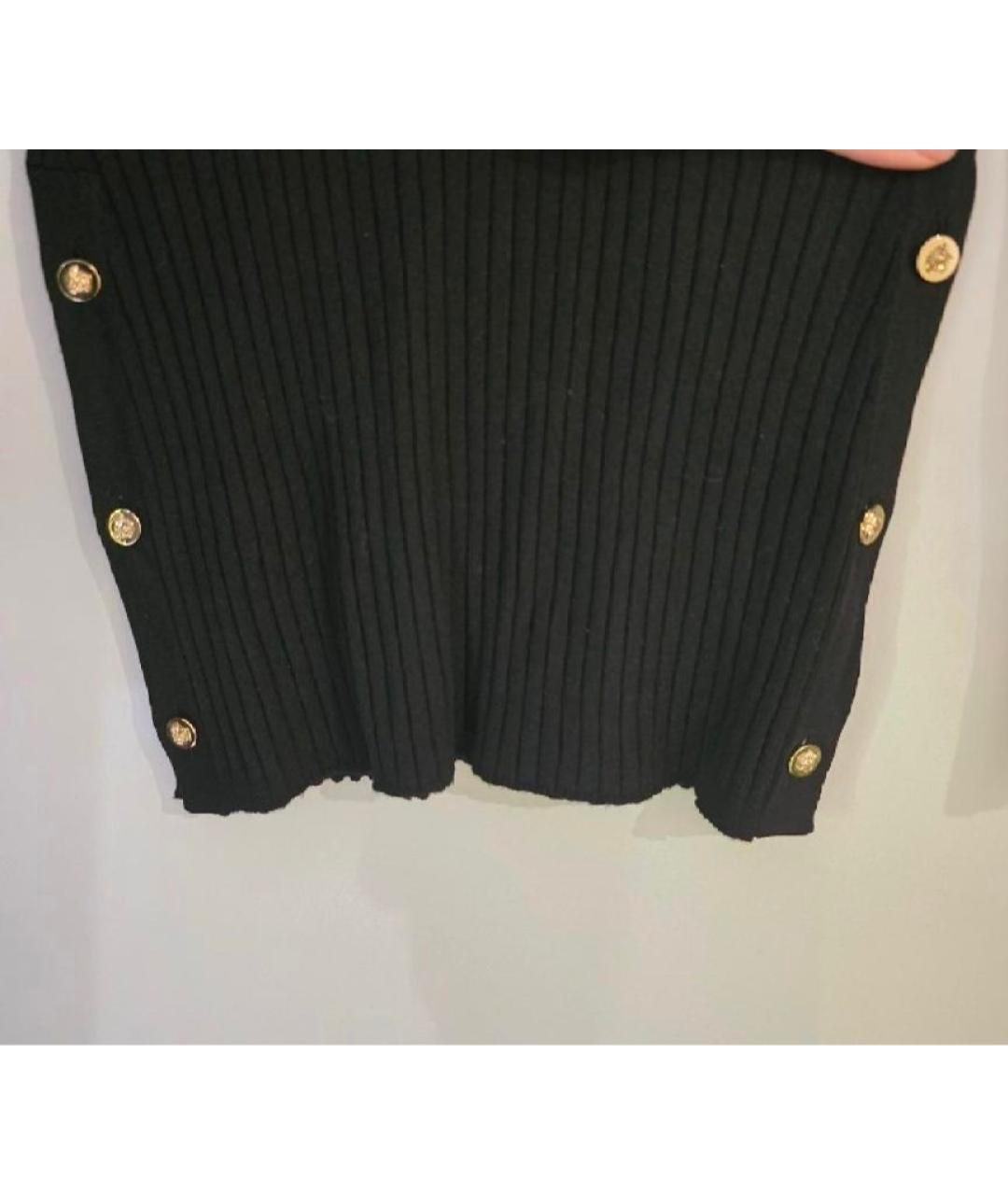 VERSACE Черный шерстяной джемпер / свитер, фото 5