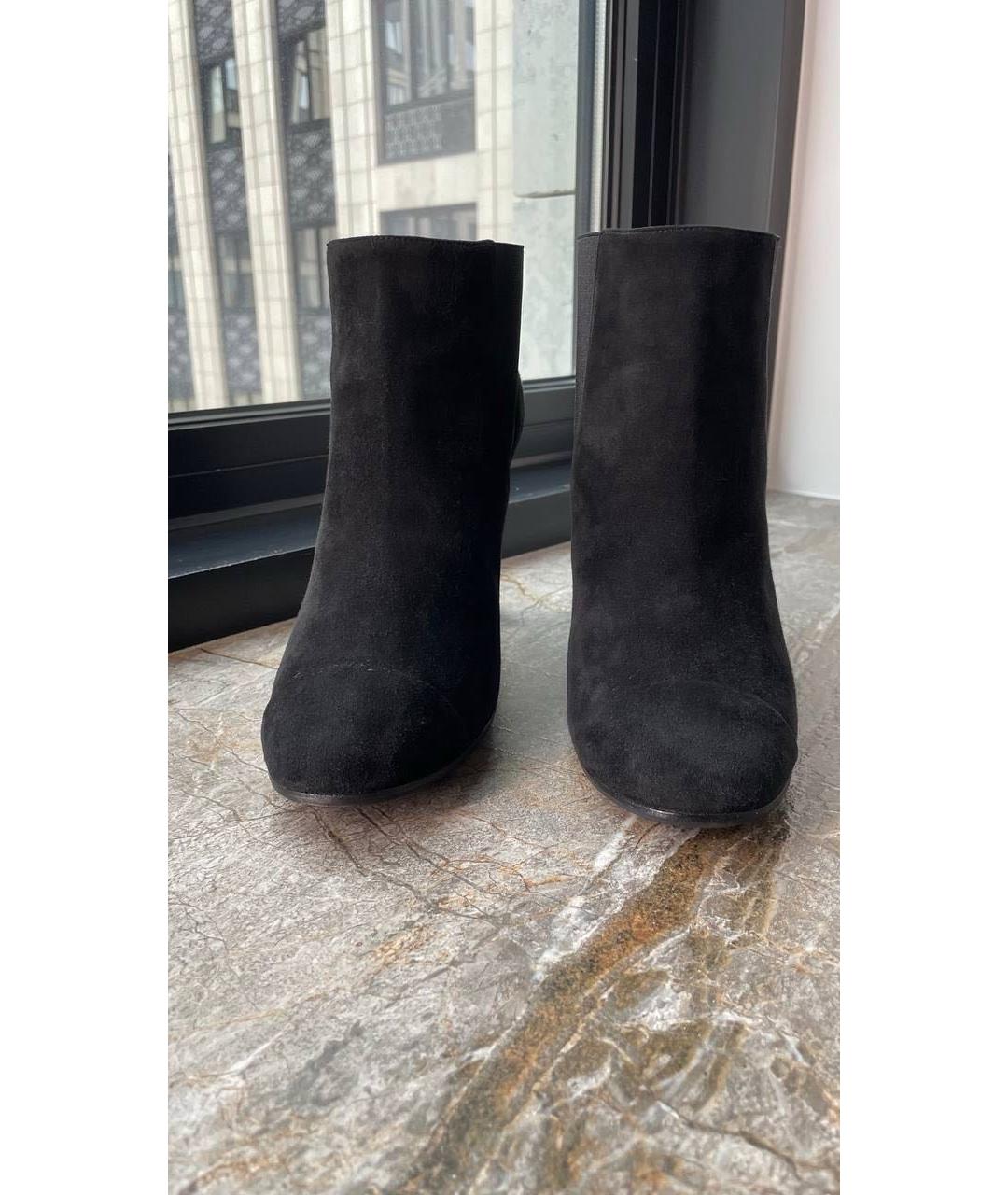 CHANEL Черные замшевые ботильоны, фото 2