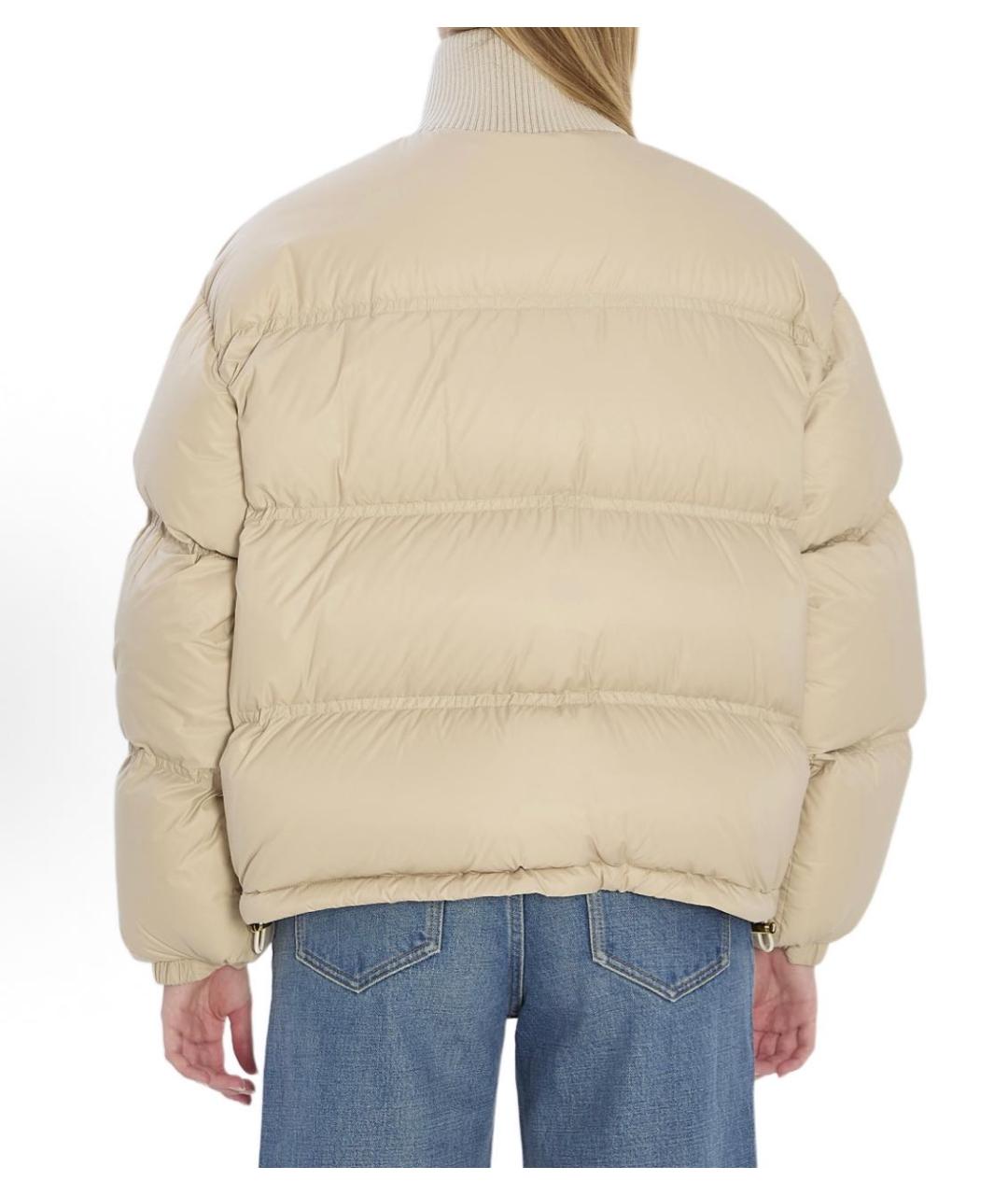 CELINE Бежевый полиамидовый пуховик, фото 3