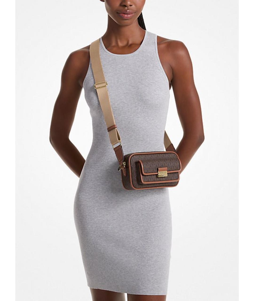 MICHAEL KORS Коричневая сумка через плечо, фото 5