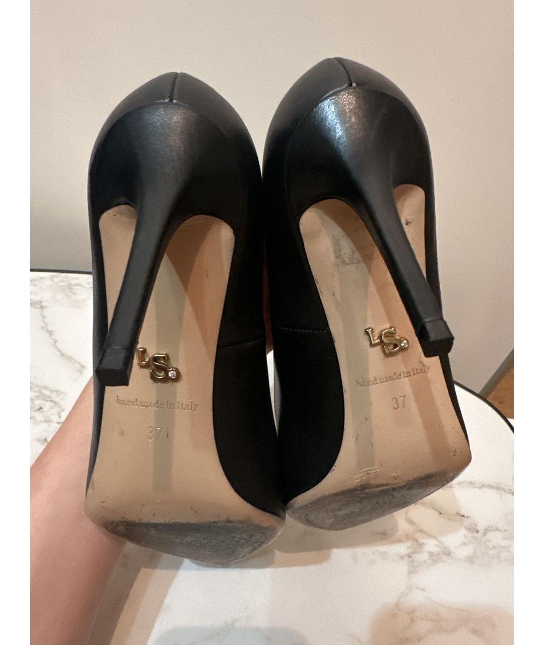 LE SILLA Черные кожаные туфли, фото 3