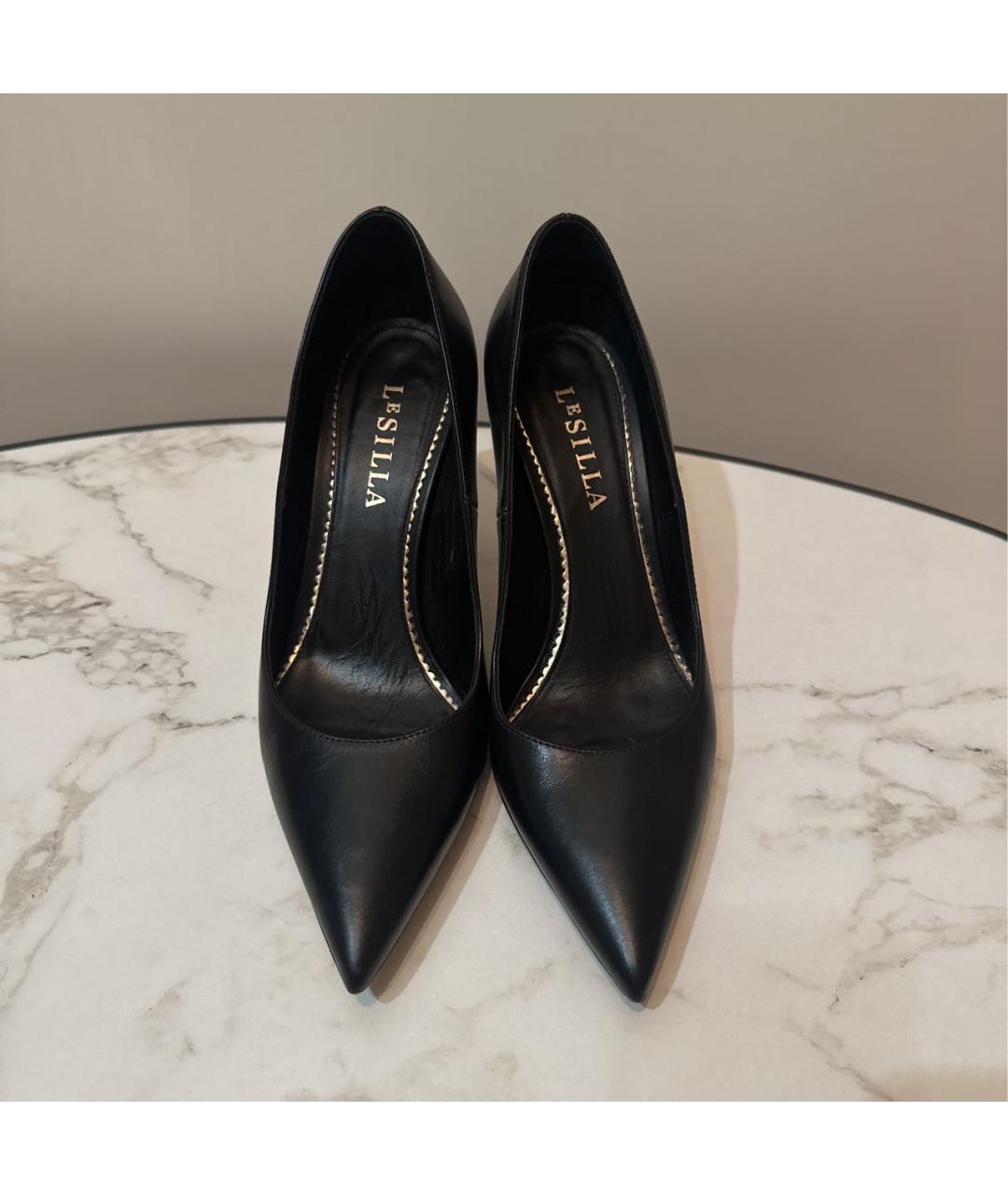 LE SILLA Черные кожаные туфли, фото 2