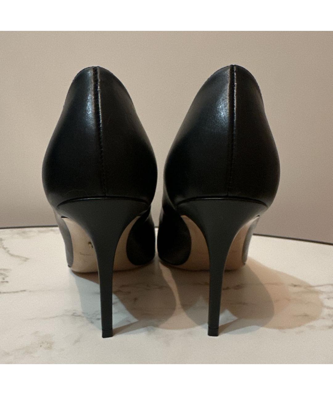 LE SILLA Черные кожаные туфли, фото 4