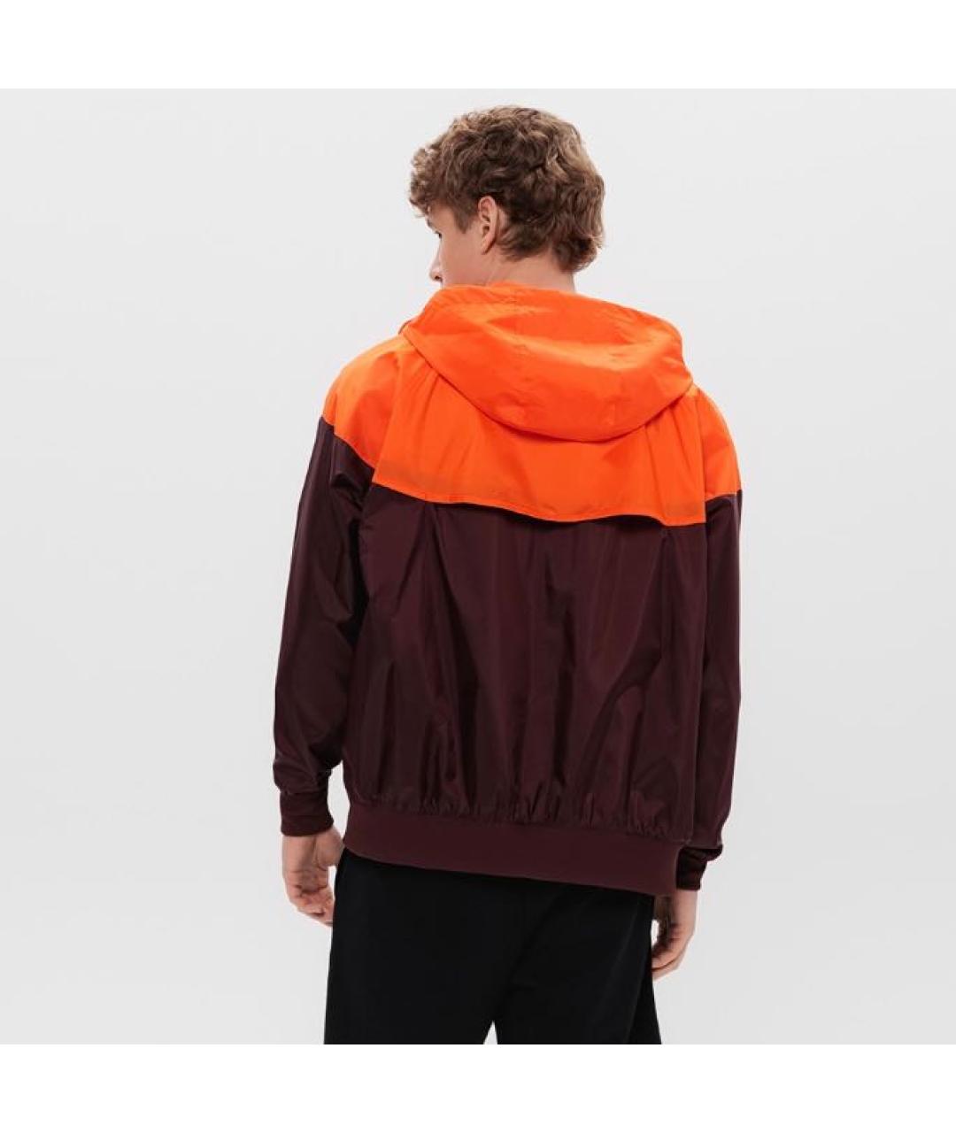 NIKE Бордовая полиэстеровая куртка, фото 6