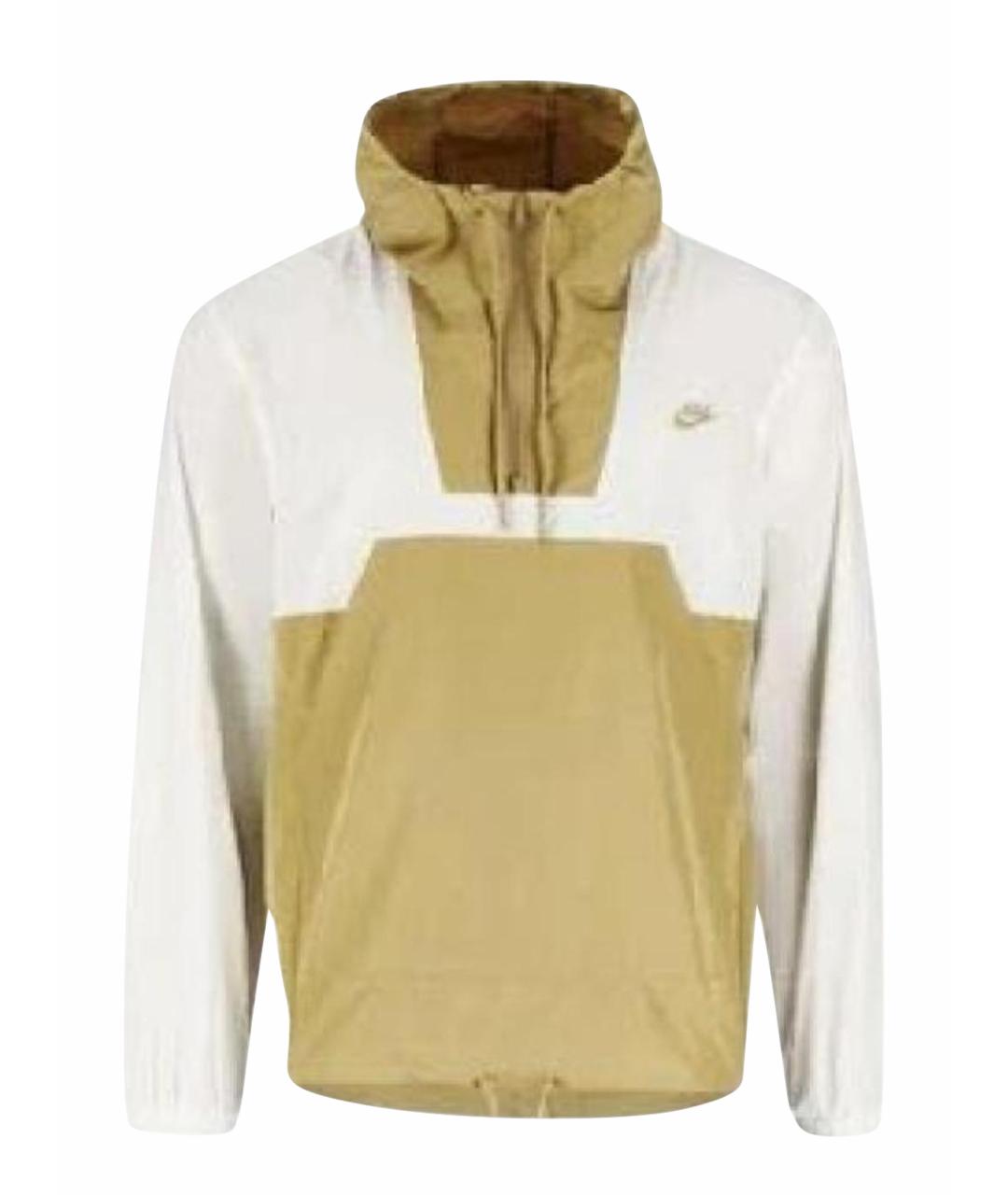 NIKE Бежевая полиэстеровая куртка, фото 1