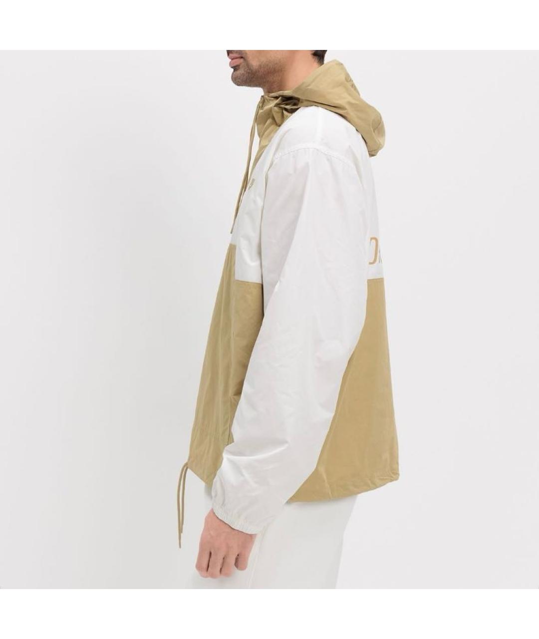 NIKE Бежевая полиэстеровая куртка, фото 4