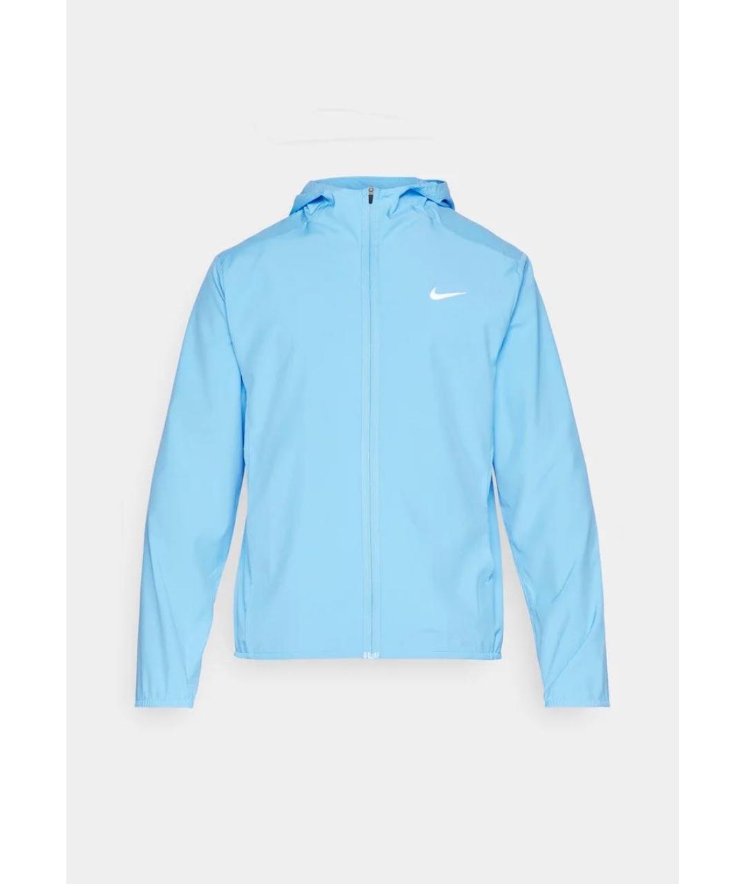 NIKE Голубая полиэстеровая куртка, фото 7