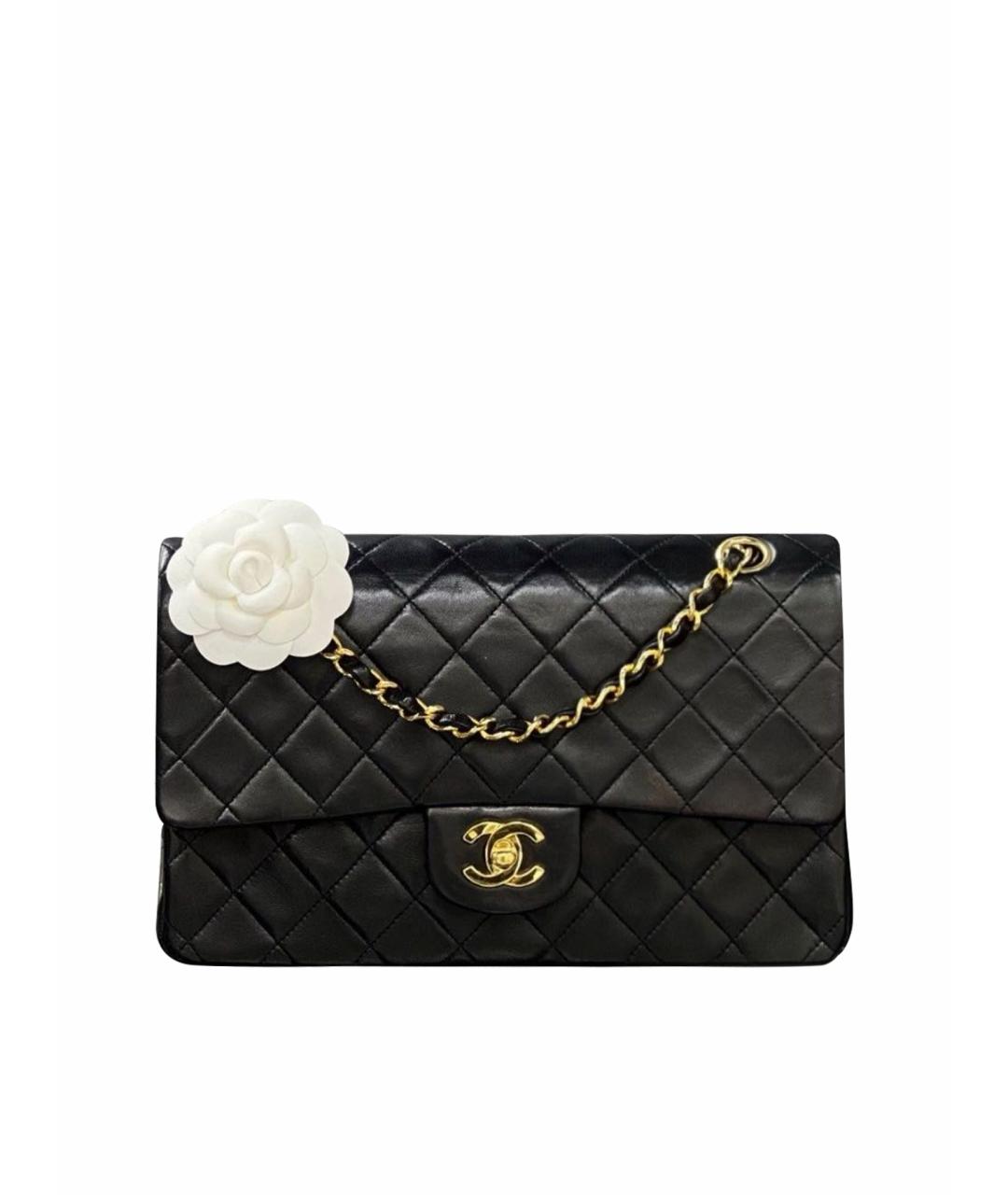 CHANEL Черная кожаная сумка через плечо, фото 1