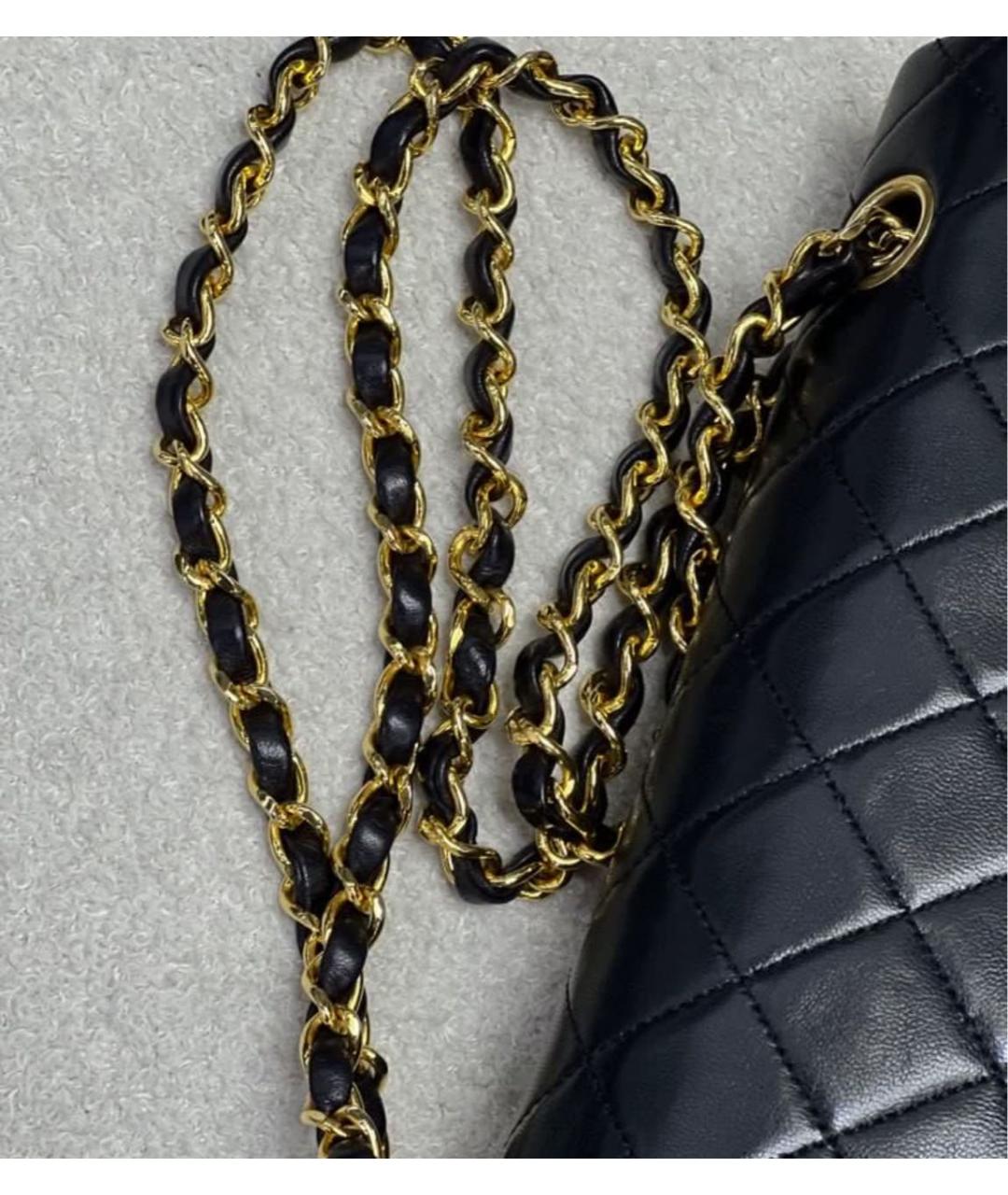 CHANEL Черная кожаная сумка через плечо, фото 2