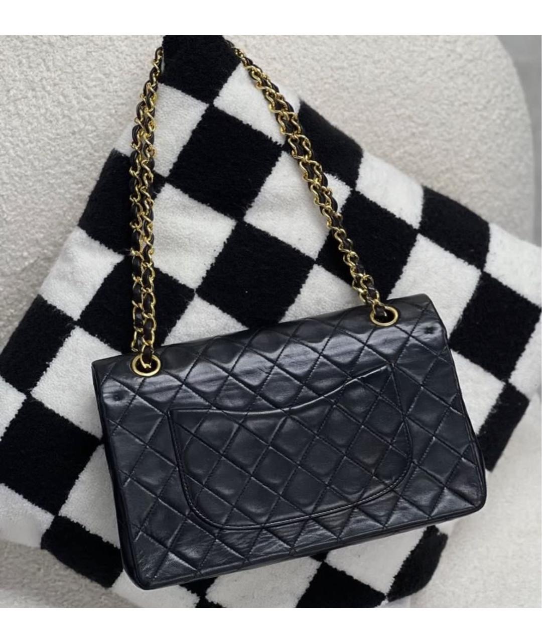 CHANEL Черная кожаная сумка через плечо, фото 3