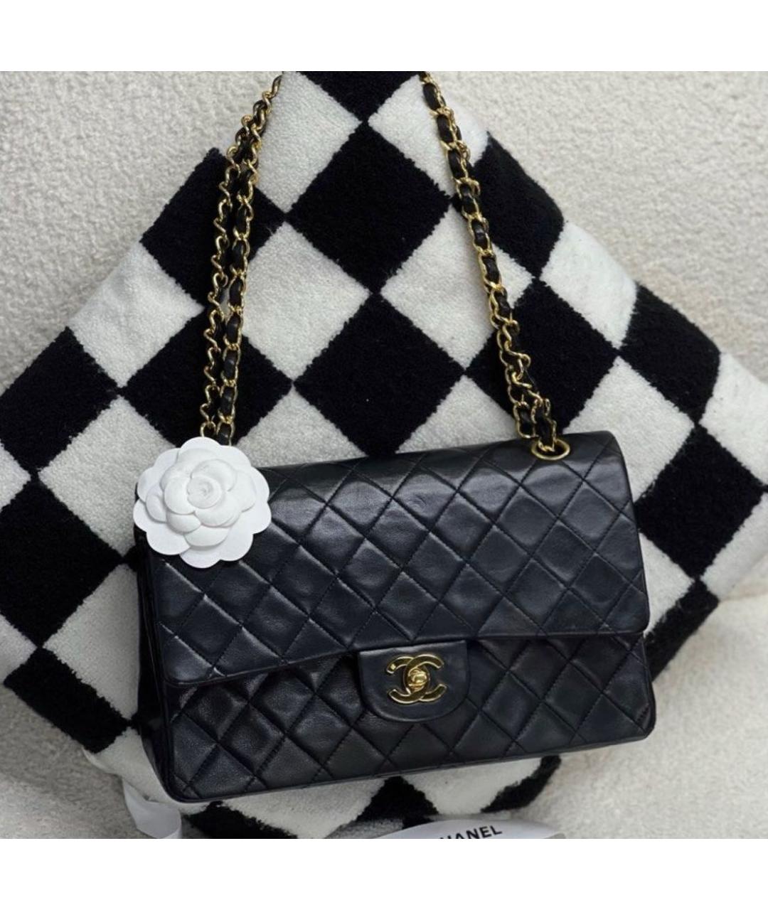 CHANEL Черная кожаная сумка через плечо, фото 4