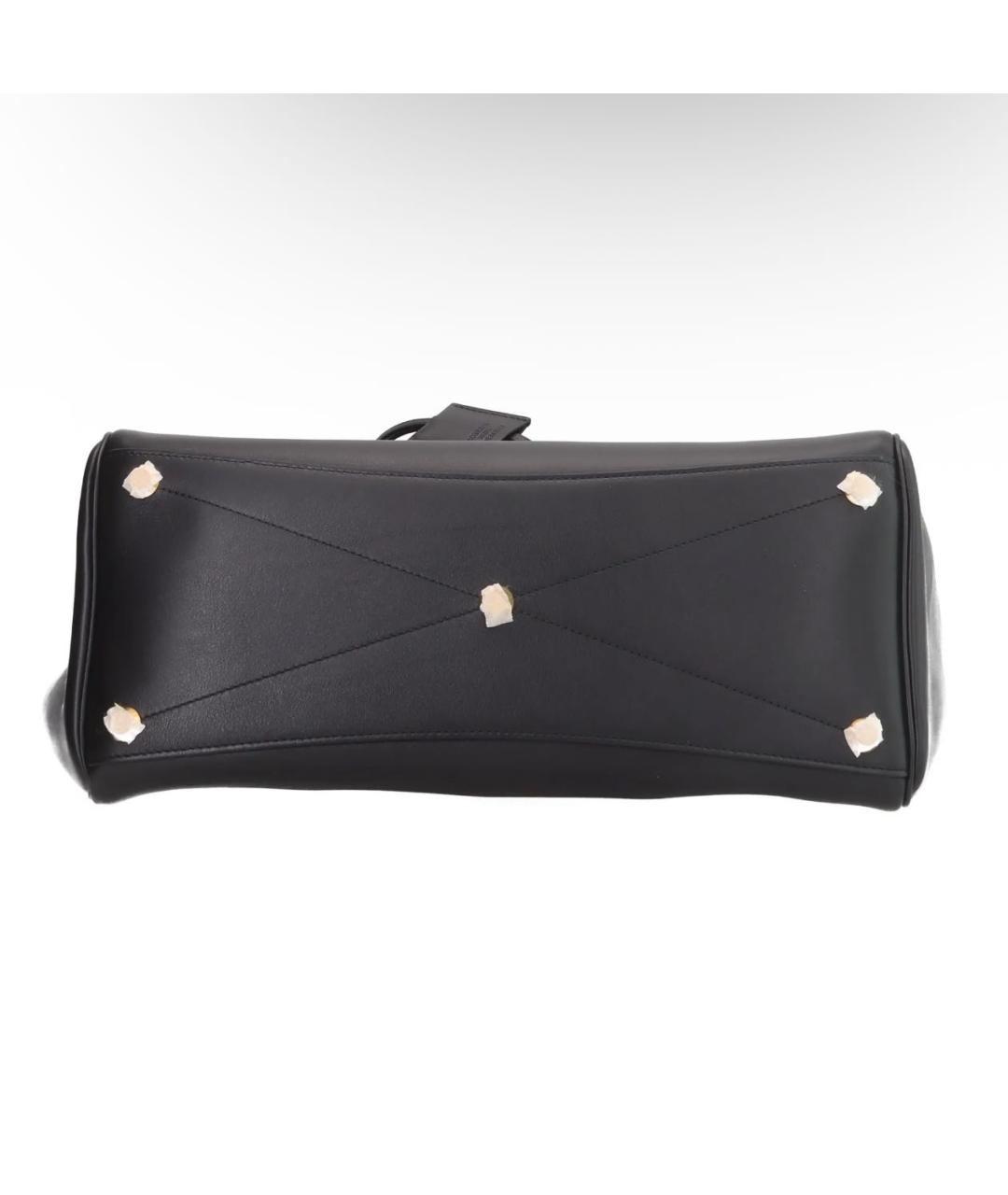 BALENCIAGA Черная кожаная сумка с короткими ручками, фото 5