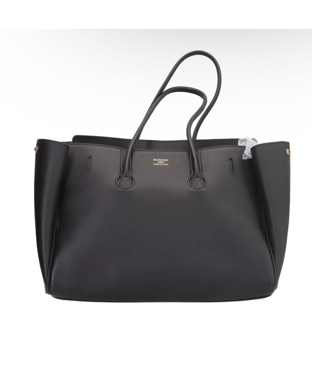 BALENCIAGA Черная кожаная сумка с короткими ручками, фото 4