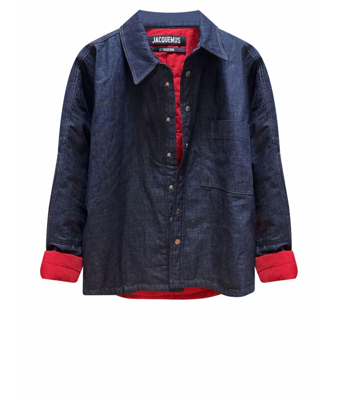 JACQUEMUS Темно-синяя деним куртка, фото 1