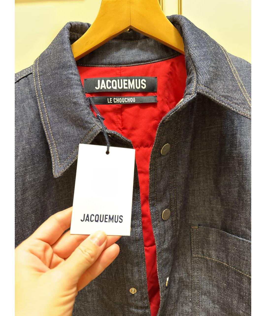 JACQUEMUS Темно-синяя деним куртка, фото 3