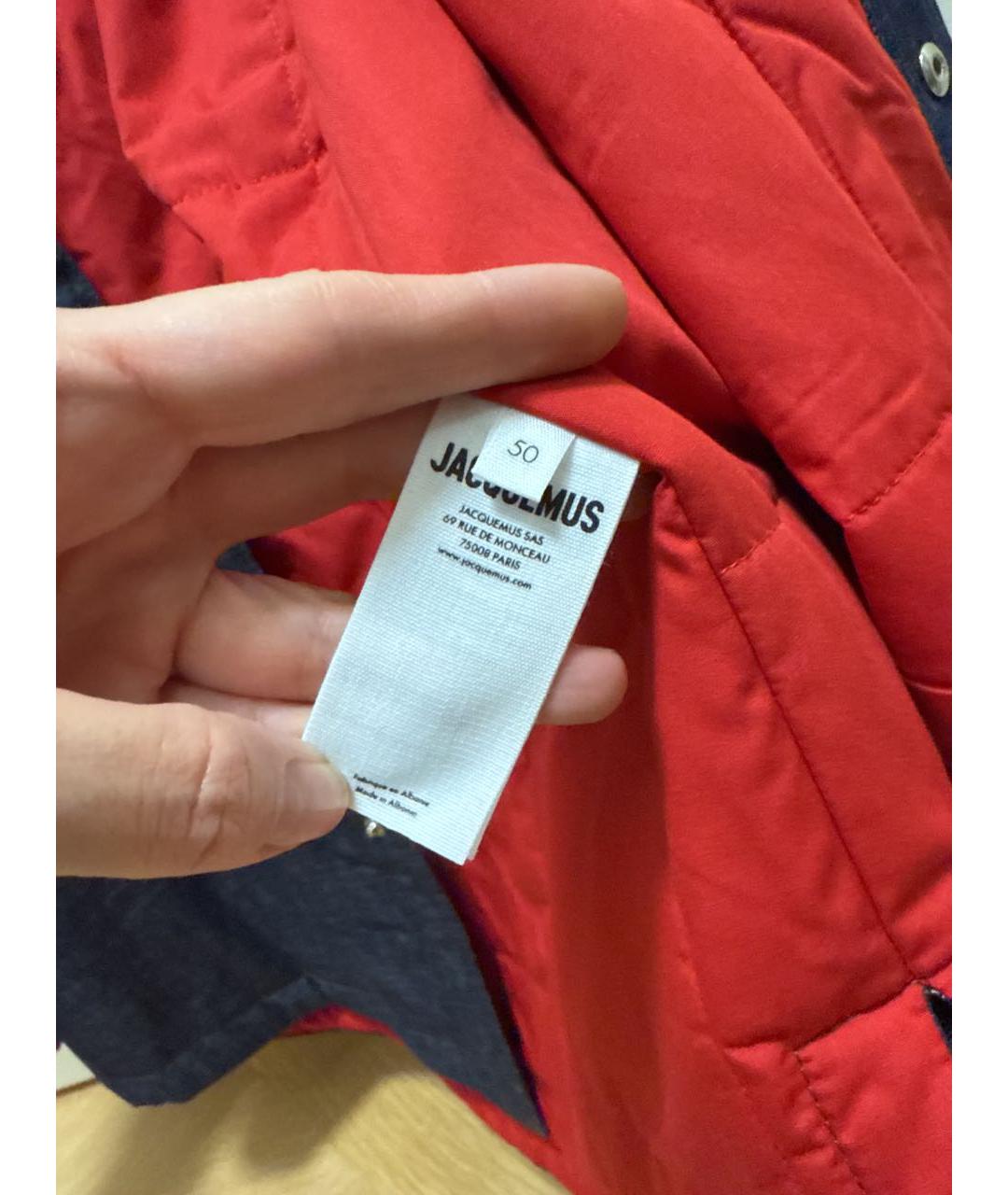 JACQUEMUS Темно-синяя деним куртка, фото 4