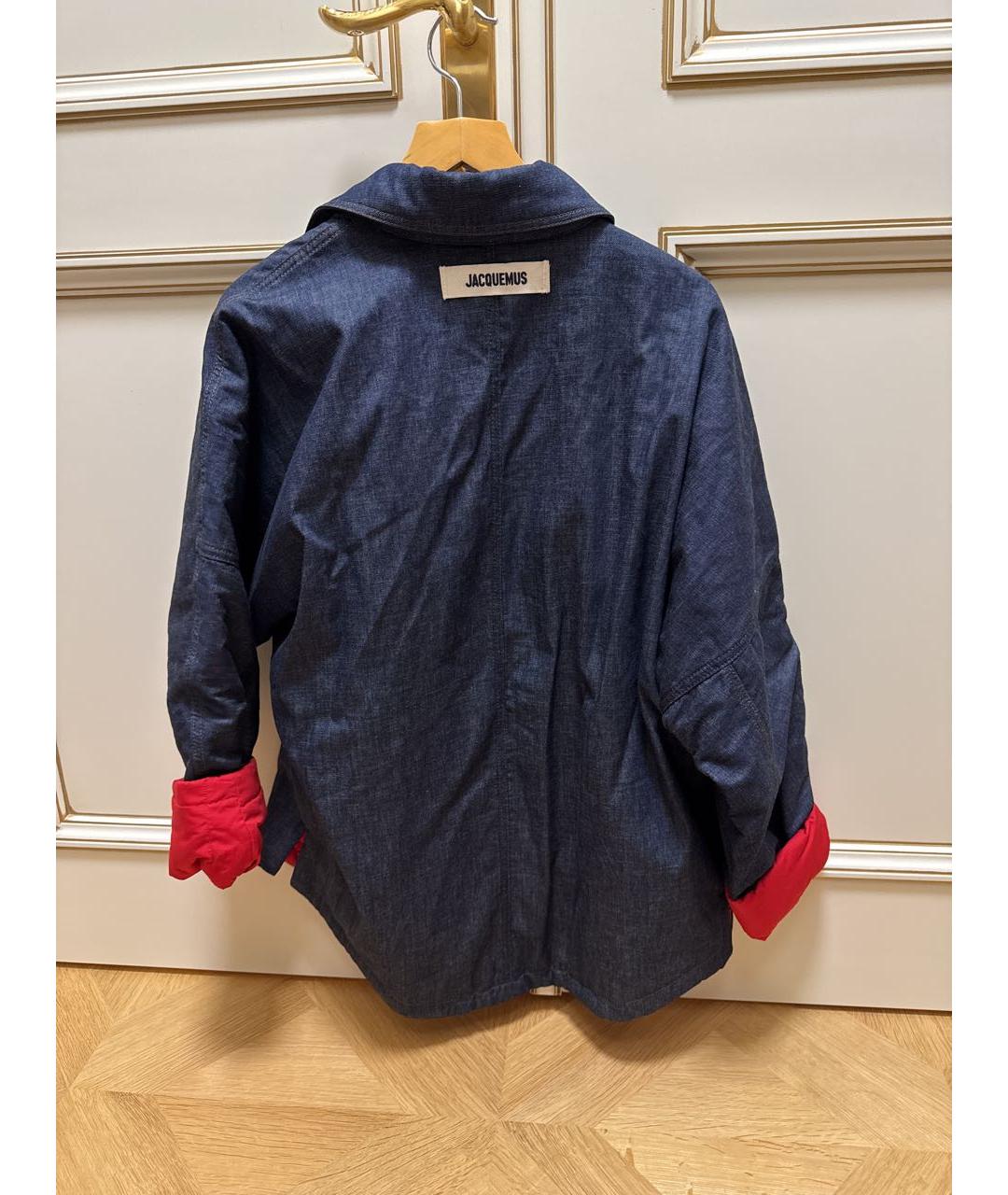 JACQUEMUS Темно-синяя деним куртка, фото 2