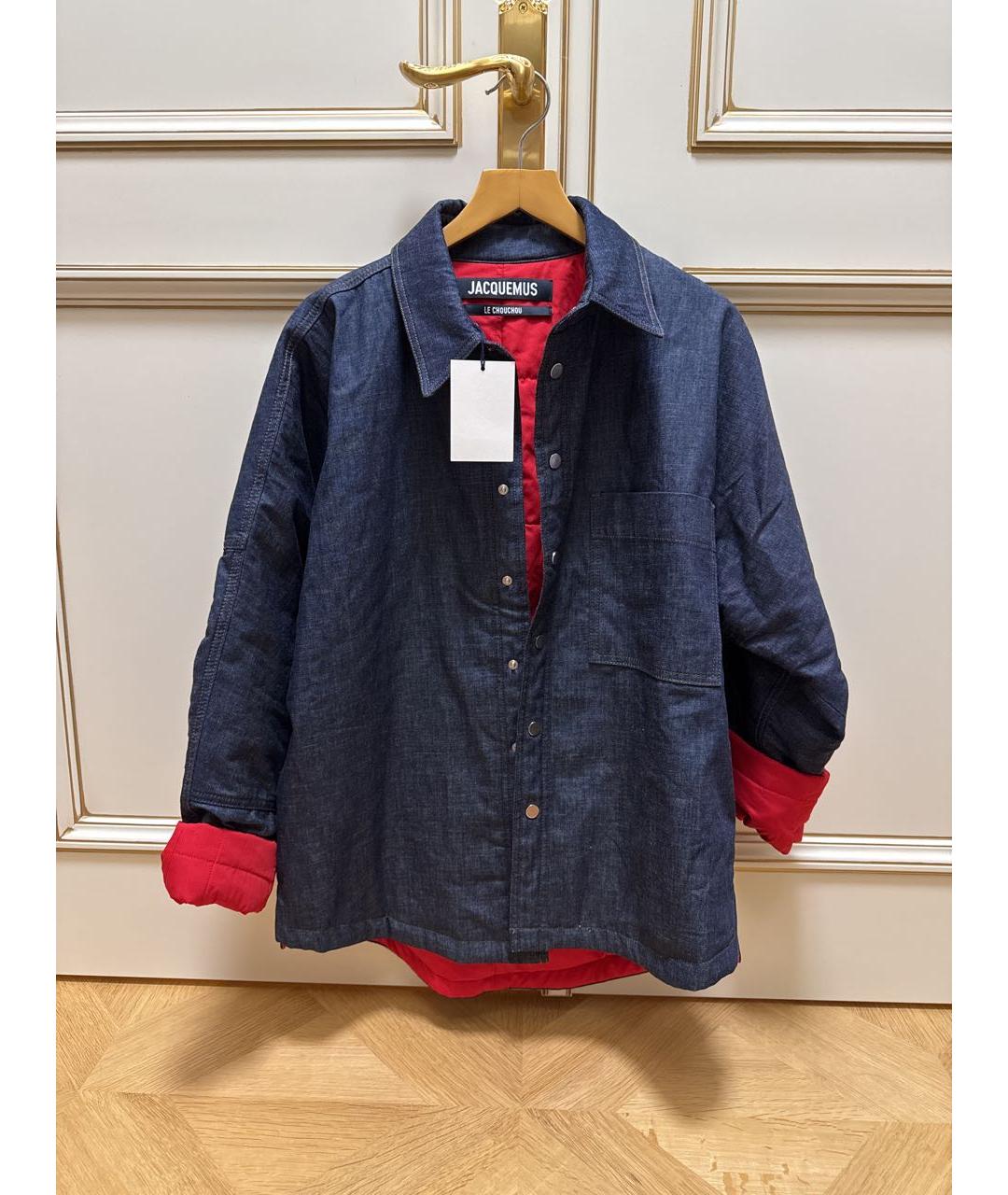 JACQUEMUS Темно-синяя деним куртка, фото 6