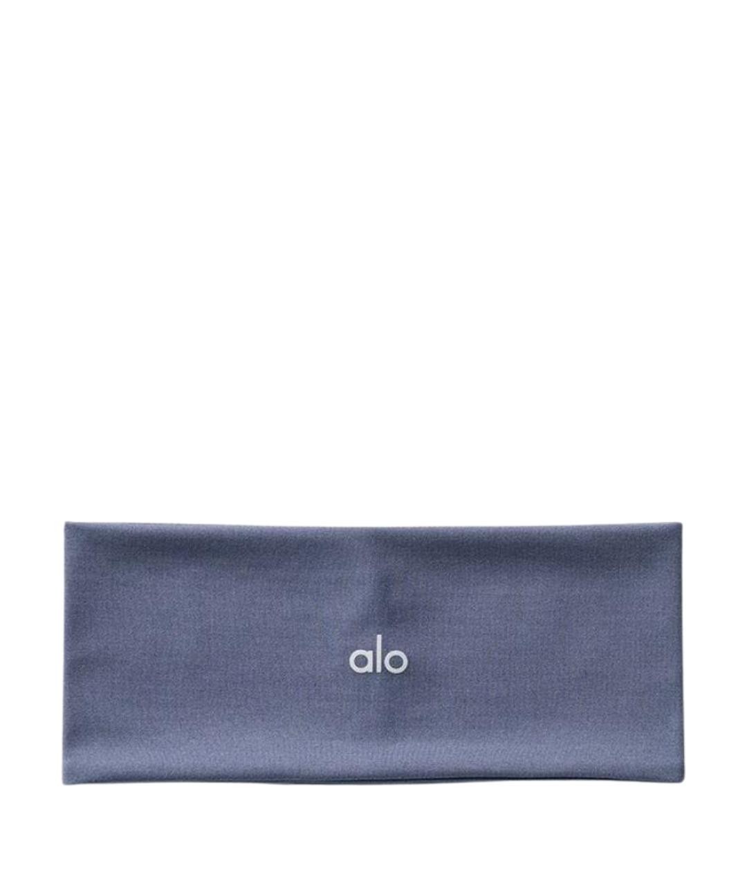 ALO YOGA Синяя синтетическая повязка на голову, фото 1