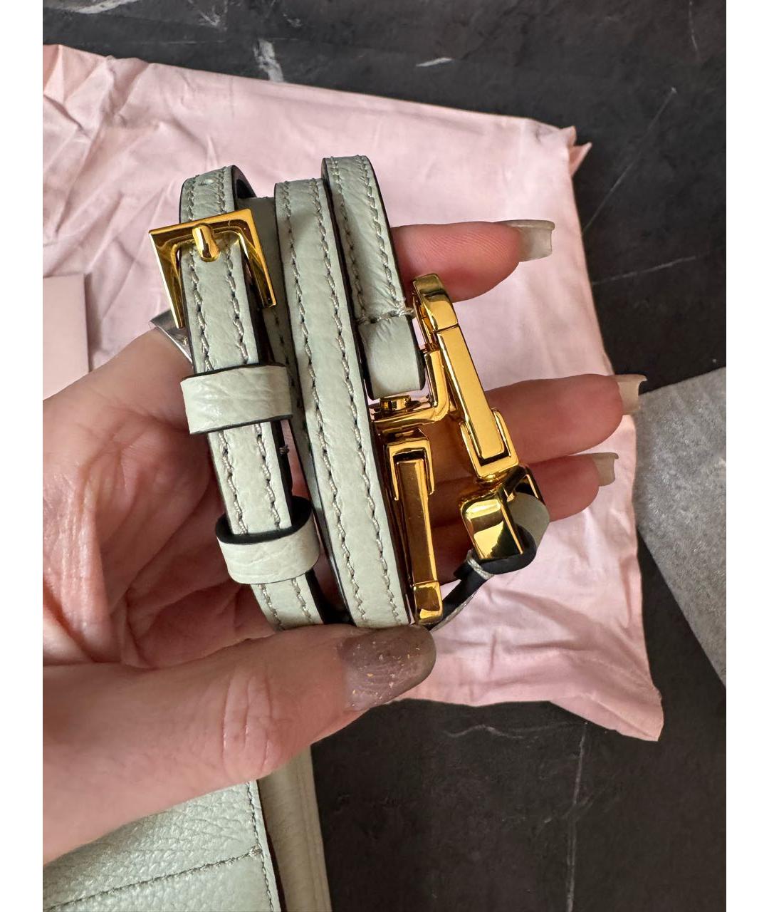 COCCINELLE Салатовая кожаная сумка через плечо, фото 6