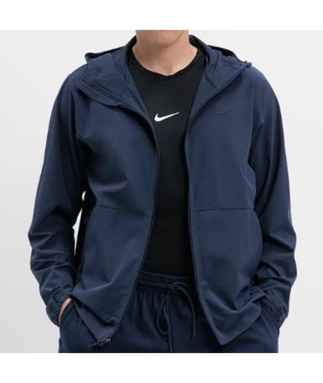 NIKE Синяя полиэстеровая куртка, фото 3
