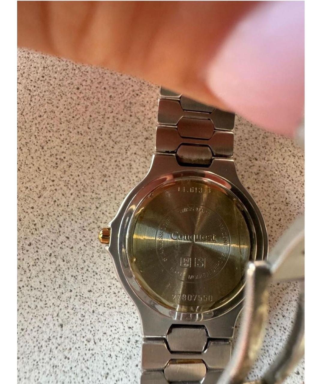 LONGINES Серебряные металлические часы, фото 2