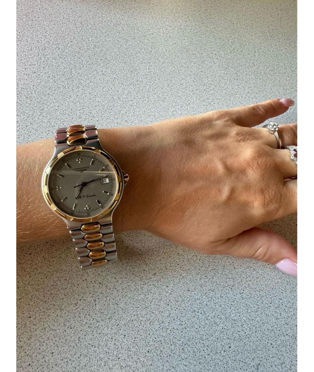 LONGINES Серебряные металлические часы, фото 3