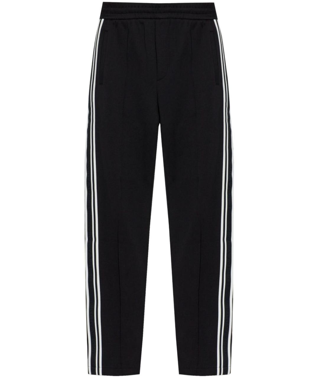 EMPORIO ARMANI Черные хлопковые повседневные брюки, фото 1