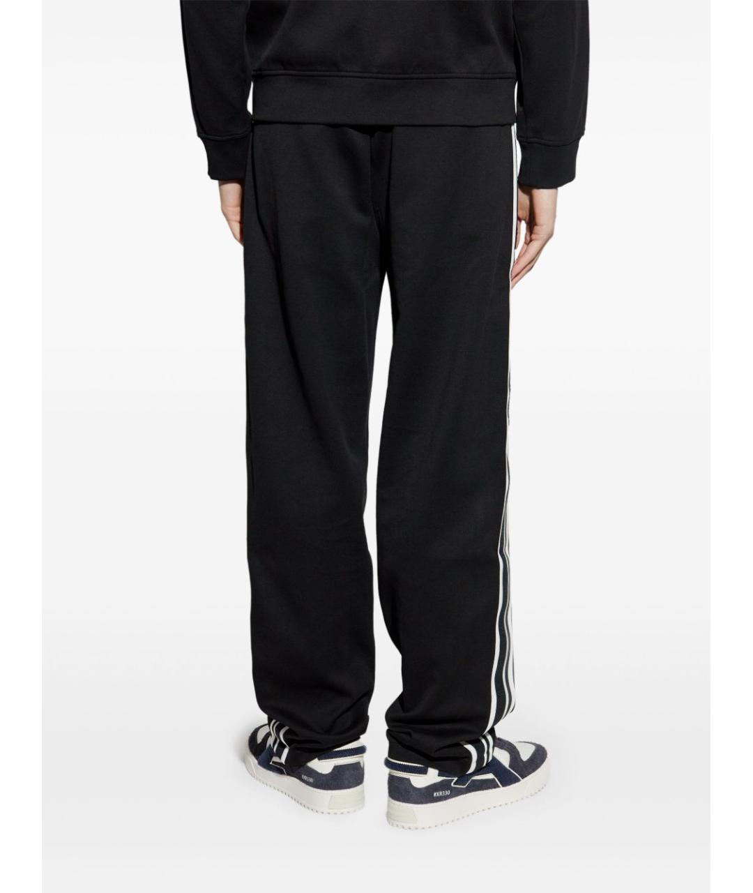 EMPORIO ARMANI Черные хлопковые повседневные брюки, фото 4