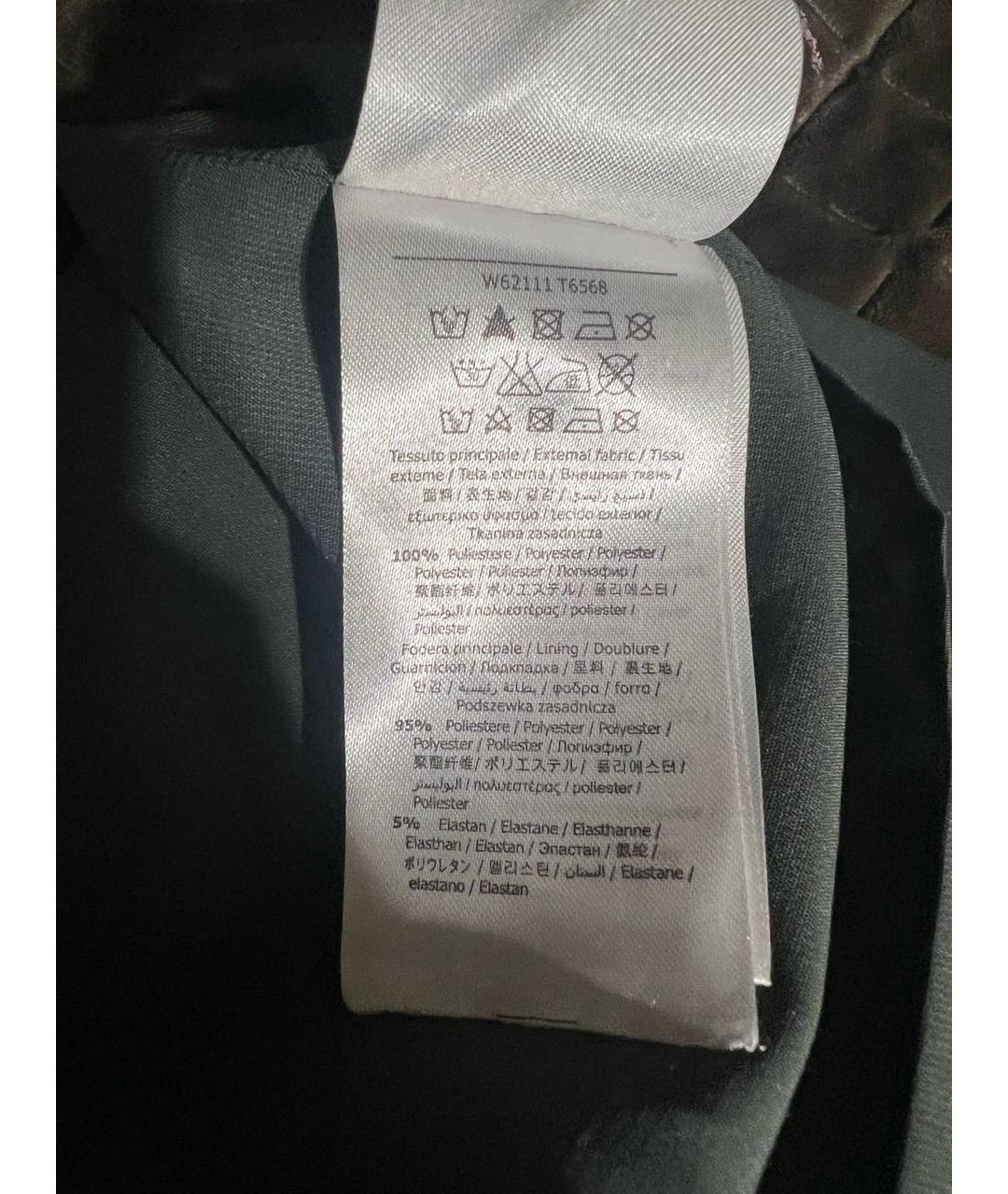 LIU JO Хаки полиэстеровое коктейльное платье, фото 7