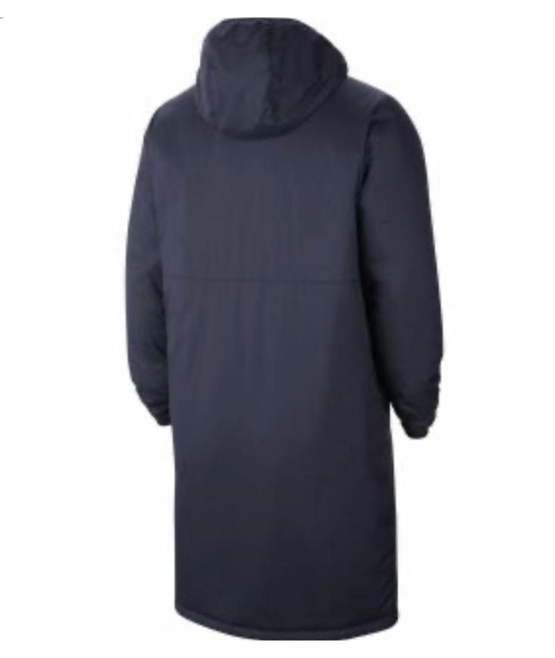 NIKE Темно-синее полиэстеровое пальто, фото 3