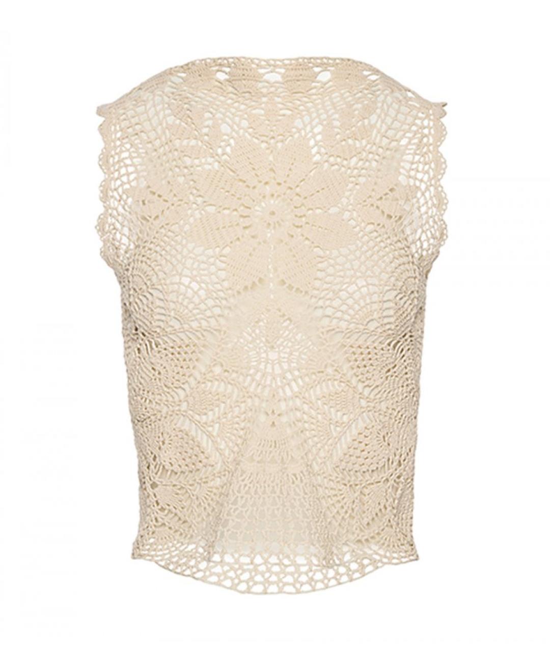 MAGDA BUTRYM Бежевая хлопковая блузы, фото 1