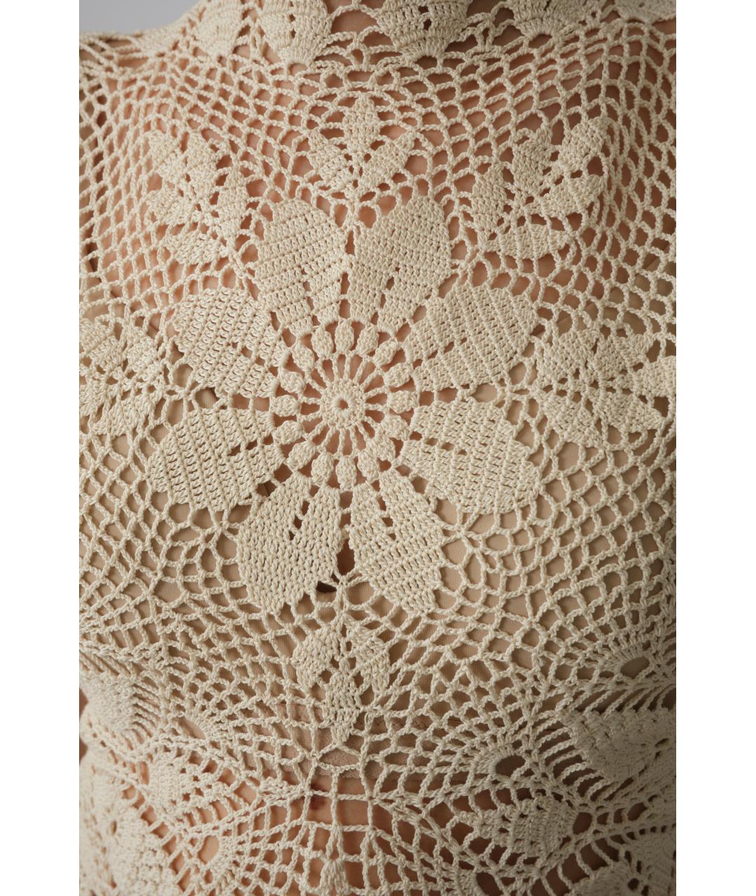 MAGDA BUTRYM Бежевая хлопковая блузы, фото 5