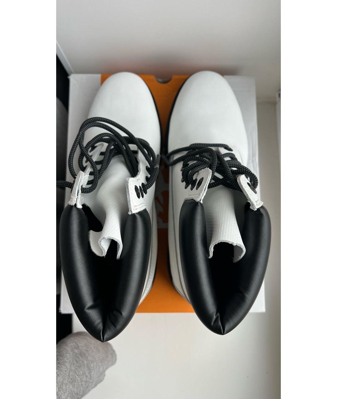 TIMBERLAND Белые кожаные высокие ботинки, фото 3