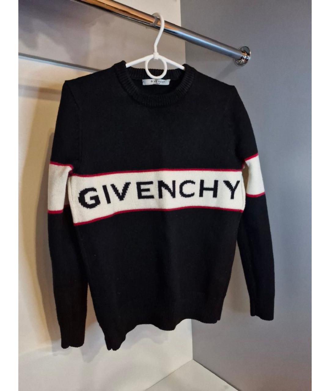 GIVENCHY Черный шерстяной джемпер / свитер, фото 5