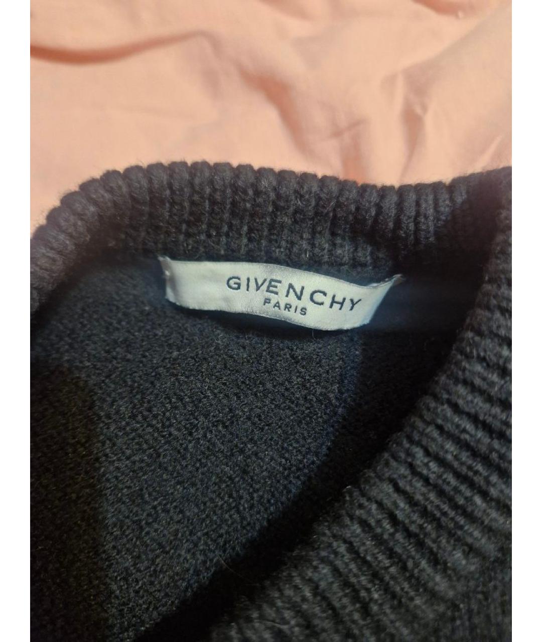 GIVENCHY Черный шерстяной джемпер / свитер, фото 2