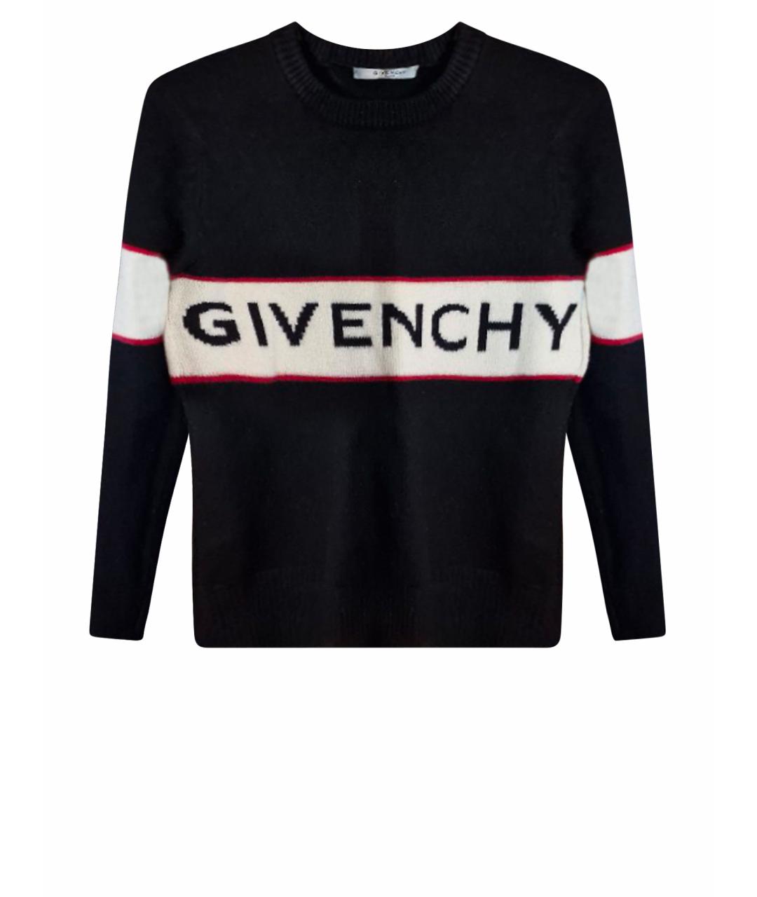 GIVENCHY Черный шерстяной джемпер / свитер, фото 1