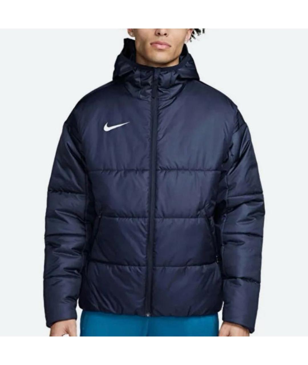 NIKE Синяя полиэстеровая куртка, фото 2