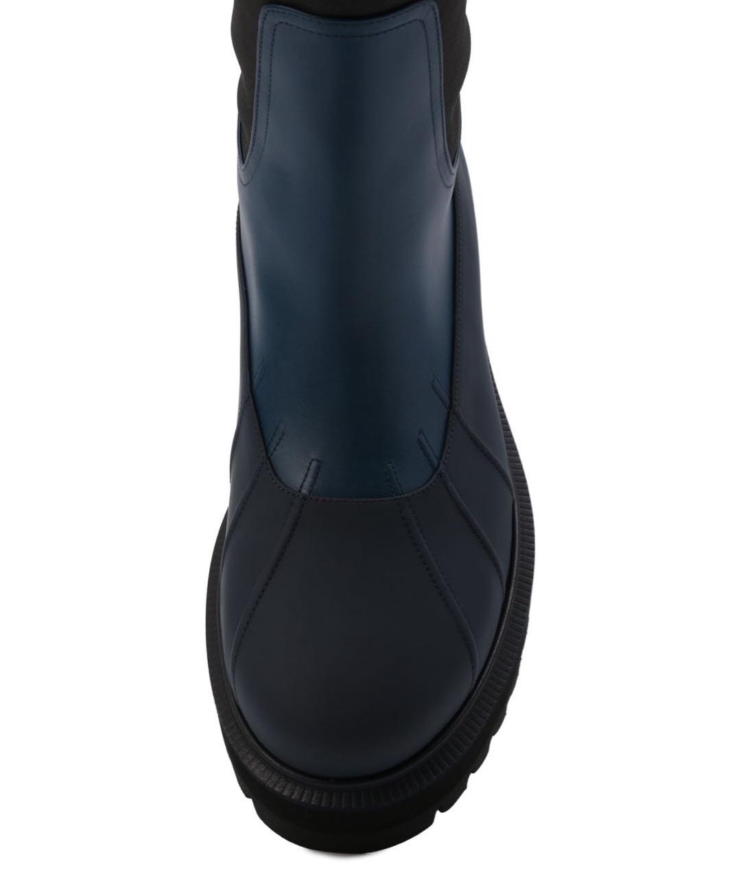 LORO PIANA Синие сапоги, фото 3