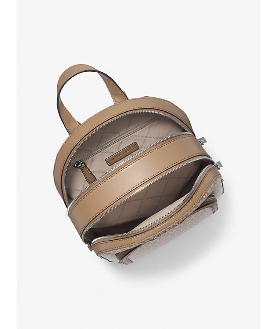 MICHAEL KORS Бежевый кожаный рюкзак, фото 2