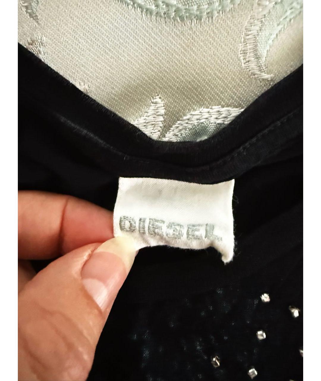 DIESEL Черный хлопковый детская футболка / топ, фото 3