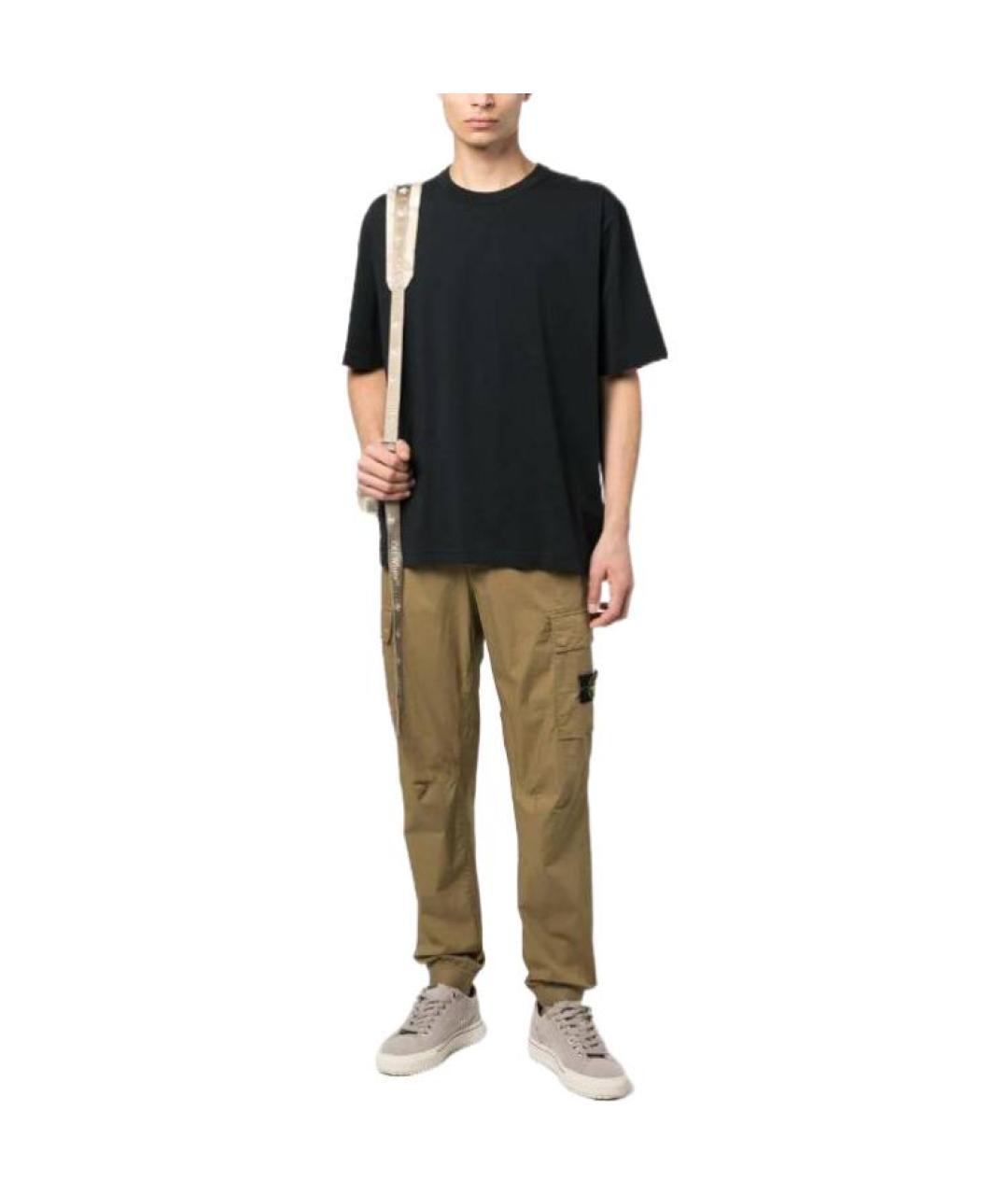 STONE ISLAND Коричневые повседневные брюки, фото 2