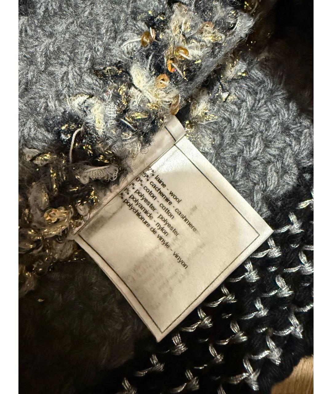 CHANEL Серая шерстяная шапка, фото 6