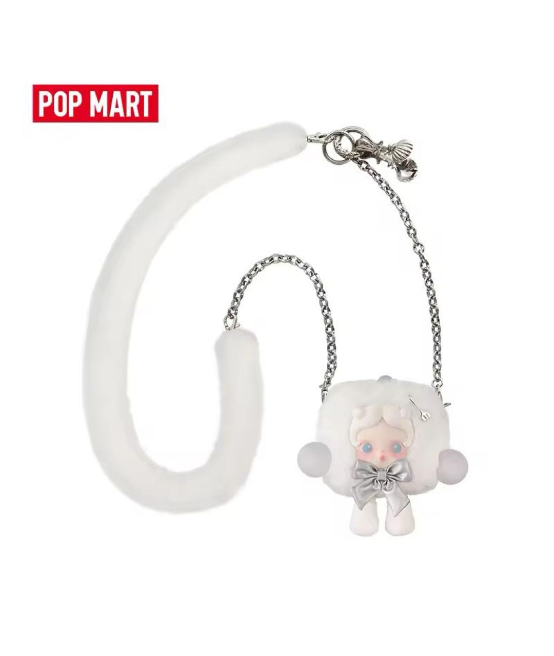 POP MART Белая меховая сумка через плечо, фото 4