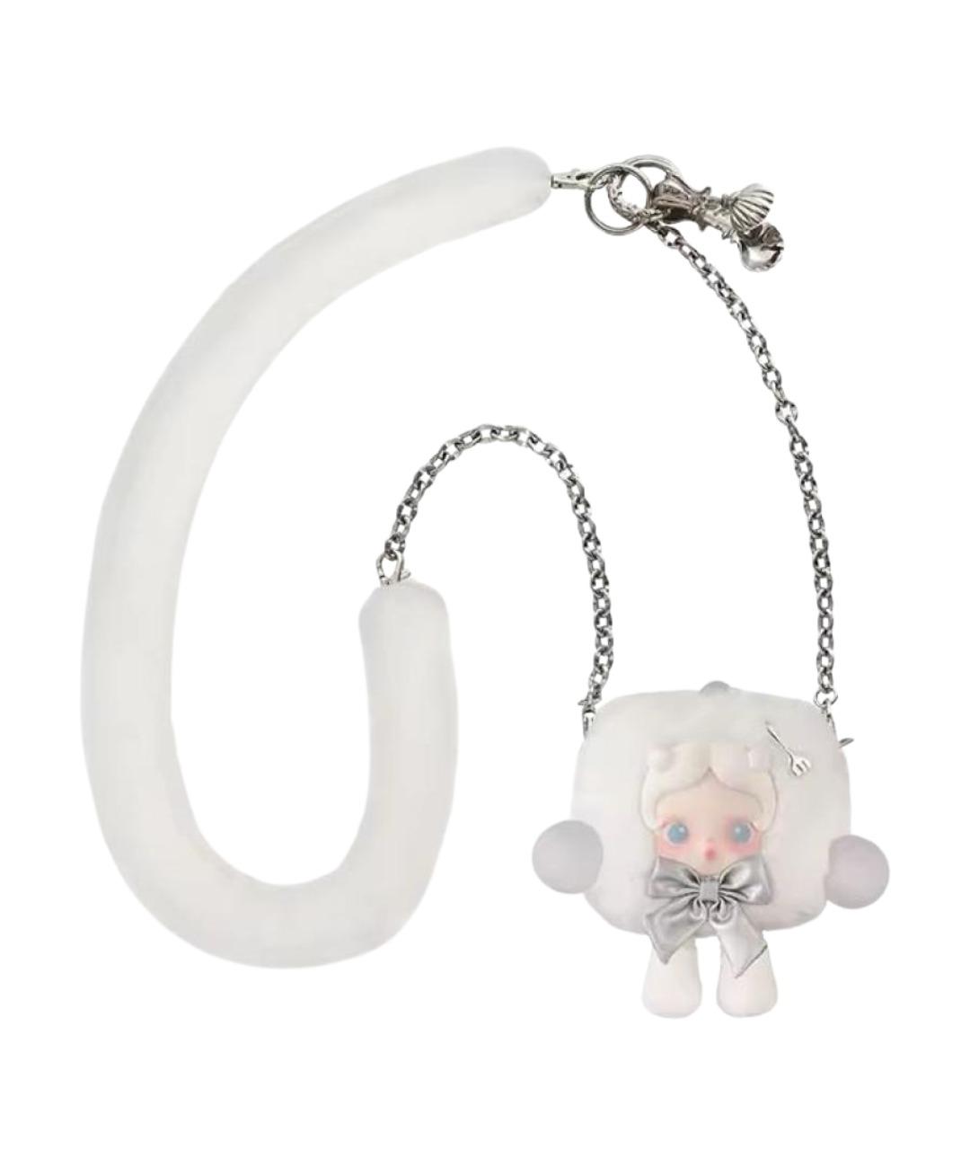 POP MART Белая меховая сумка через плечо, фото 1