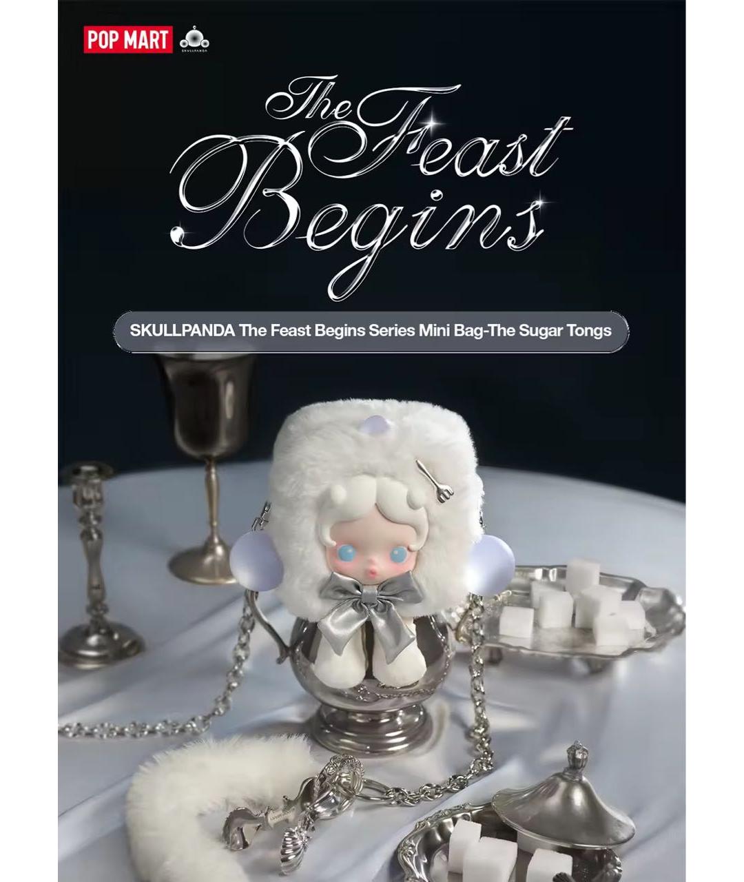 POP MART Белая меховая сумка через плечо, фото 3