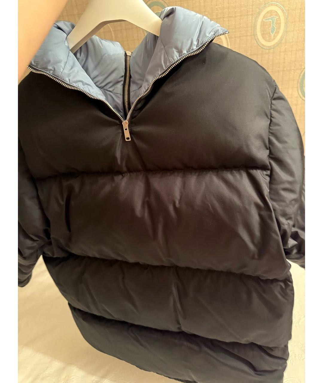 PRADA Черный полиамидовый пуховик, фото 2