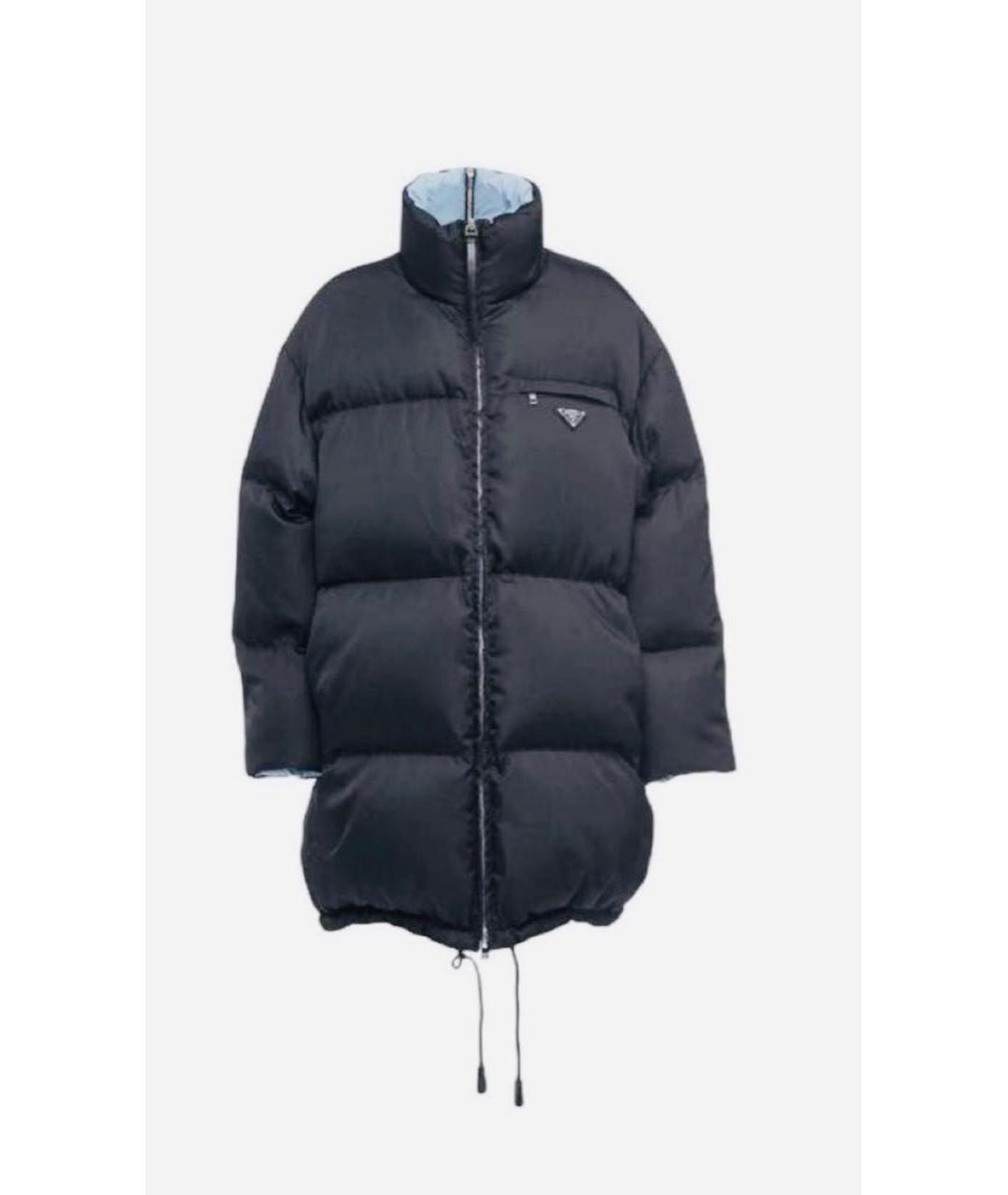 PRADA Черный полиамидовый пуховик, фото 8